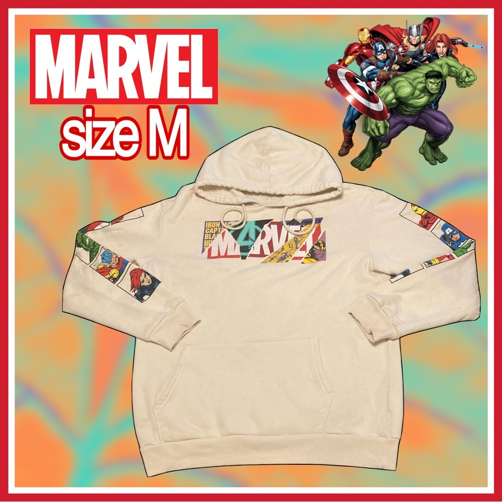 Awesome MARVEL COMIC HOODIE with all ur favorite SUPERHEROS! size M